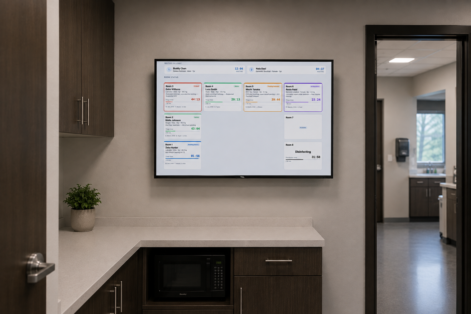 DVMiQ central clinic dashboard